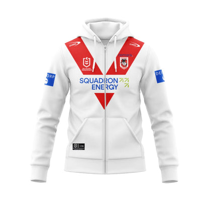 St George Illawarra Dragons 2025 Home Hoodie with Zipper