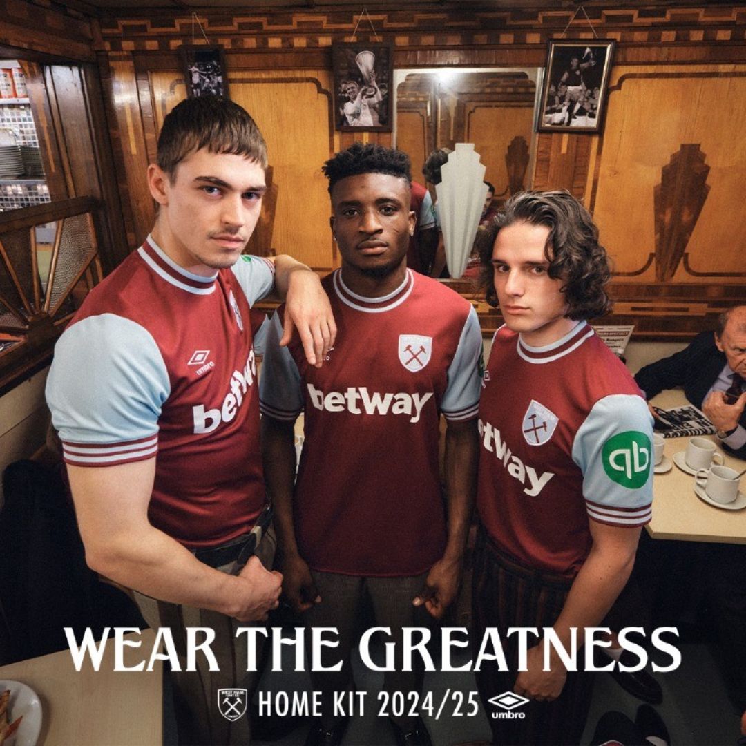 West Ham United 2024/25 Home Jersey Shirt (Add Your Own Name & Number)