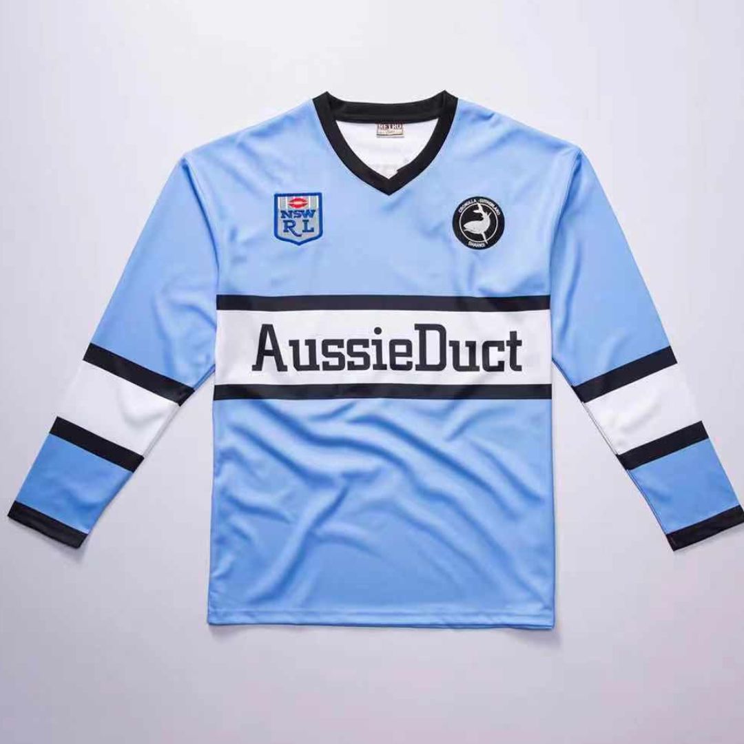 Cronulla Sutherland Sharks 1988 Long Sleeve Retro Jersey