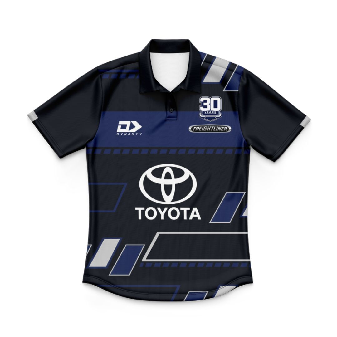 North Queensland Cowboys 2025 Kids Black Training Polo Shirt