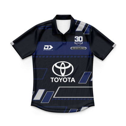 North Queensland Cowboys 2025 Kids Black Training Polo Shirt