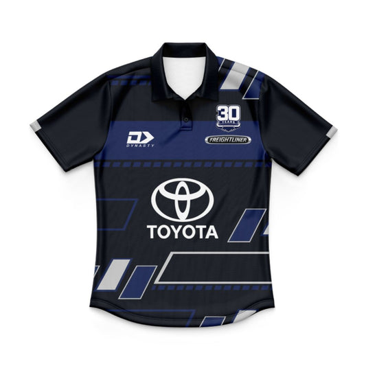 North Queensland Cowboys 2025 Kids Black Training Polo Shirt