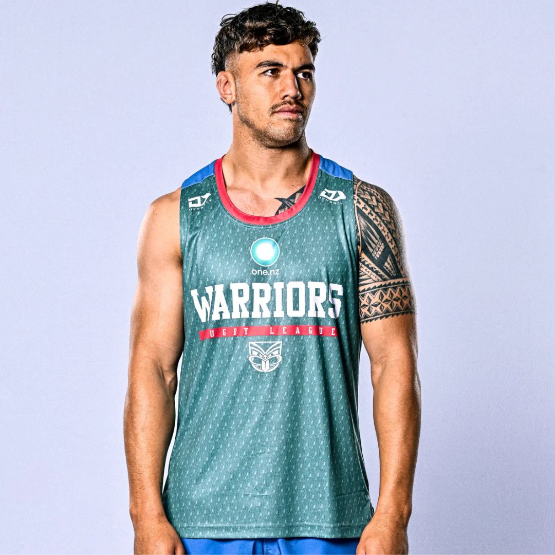 New Zealand Warriors 2026 Green Training Singlet