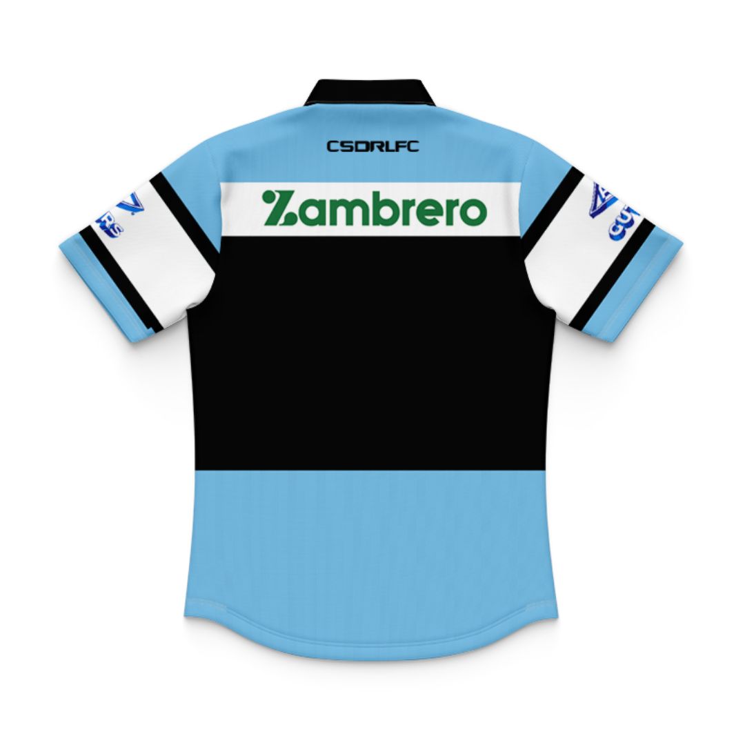 Cronulla Sutherland Sharks 2025 Kids Home Polo Shirt