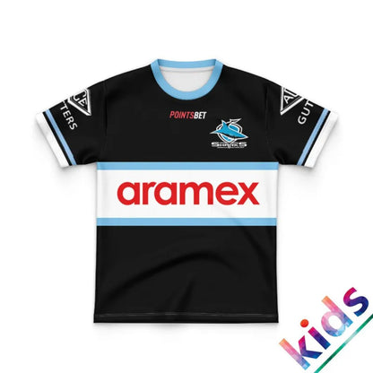 Cronulla Sutherland Sharks 2024 Kids Away Jersey
