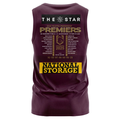 Brisbane Broncos 2025 Premiers Home Singlet