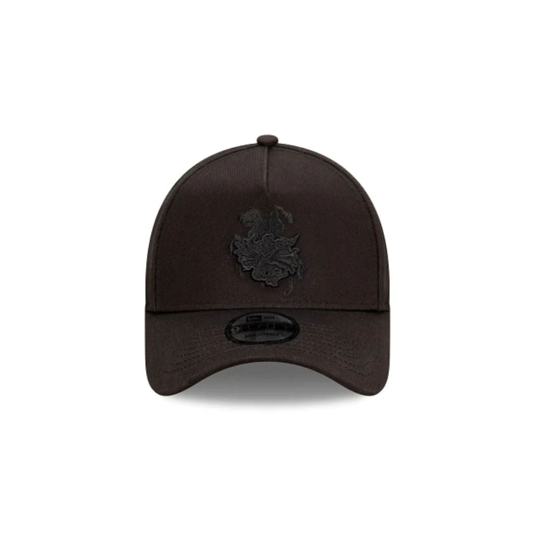 St George Illawarra Dragons Black on Black New Era 9Forty A Frame Cap