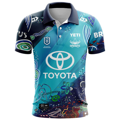 North Queensland Cowboys 2026 Indigenous Polo Shirt