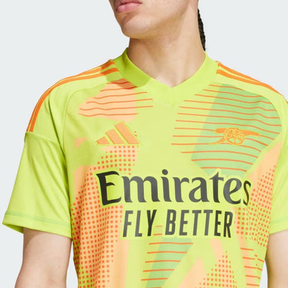 Arsenal Gunners 2024/25 Goalkeeper Short Sleeve Jersey Shirt