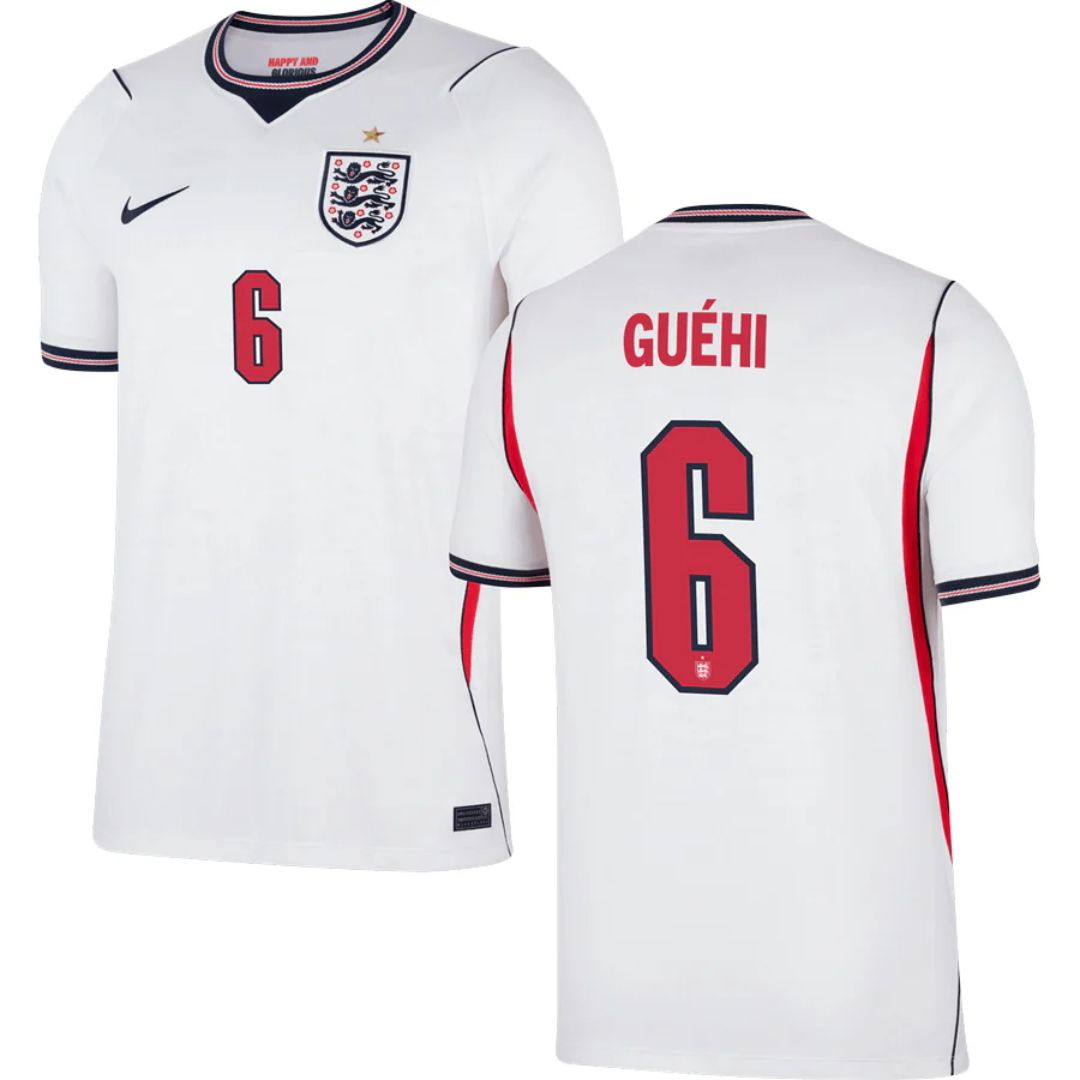 England Soccer 2026 World Cup Guéhi #6 Home Jersey Shirt