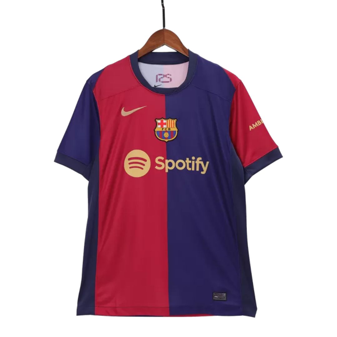 Barcelona 2024/25 Kids Home Jersey Shirt (Add Your Own Name & Number)