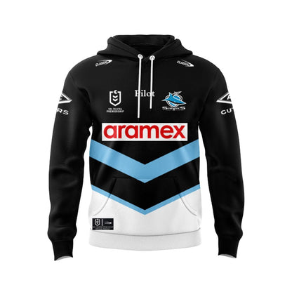 Cronulla Sutherland Sharks 2025 Kids Away Hoodie