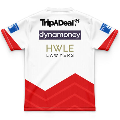 St George Illawarra Dragons 2026 Kids White Training Jersey