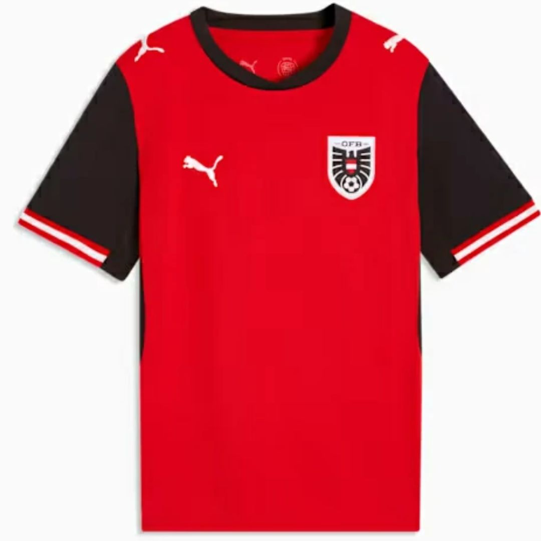 Austria 2026 Kids World Cup Home Jersey Shirt