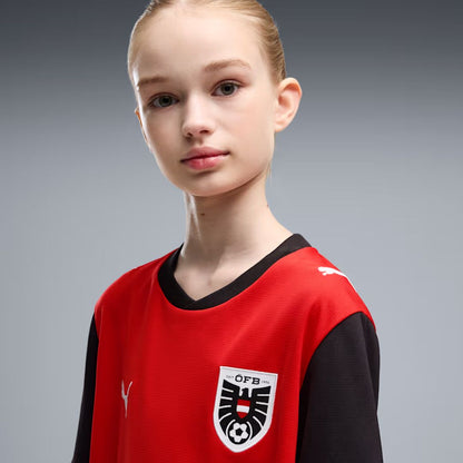 Austria 2026 Kids World Cup Home Jersey Shirt