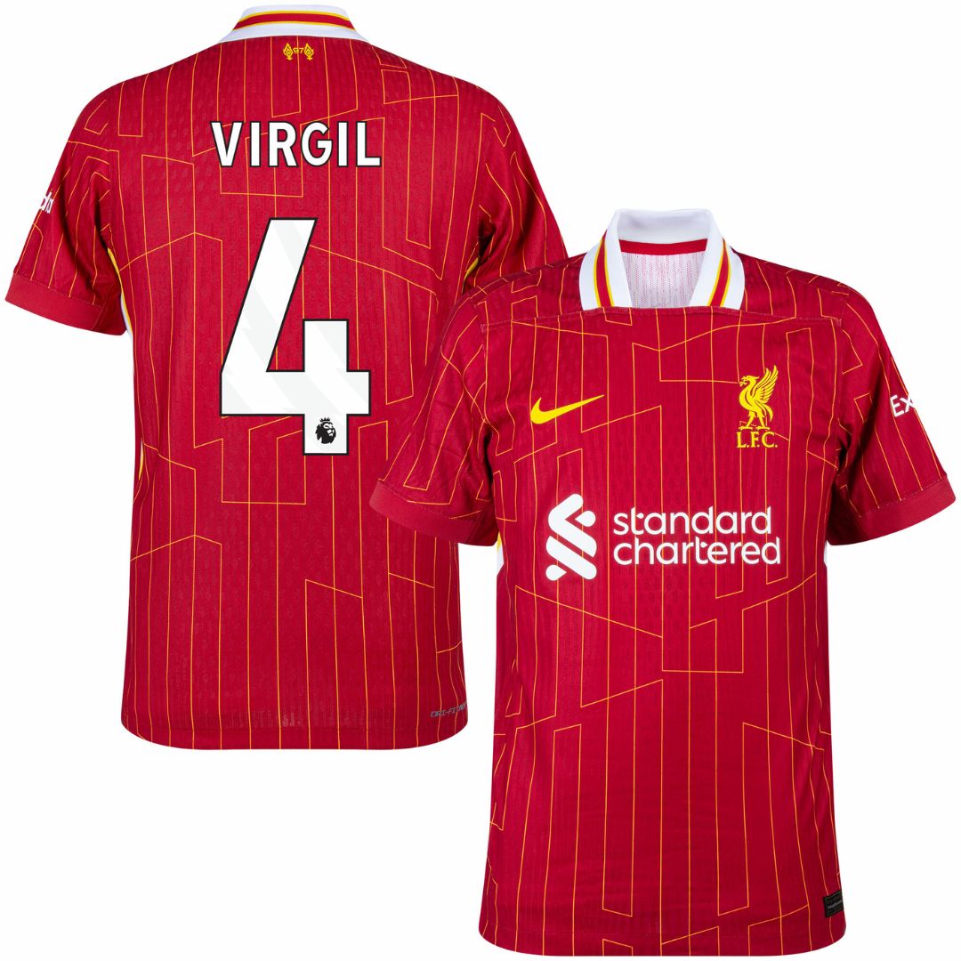 Liverpool 2024/25 Virgil #4 Home Jersey Shirt