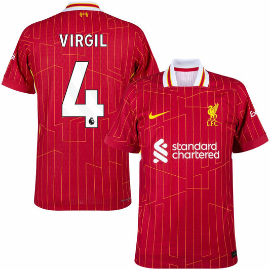 Liverpool 2024/25 Virgil #4 Home Jersey Shirt