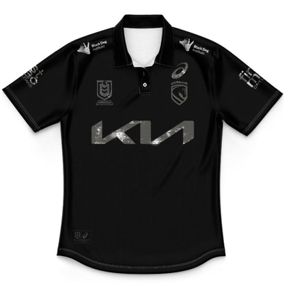 Brisbane Broncos 2026 Kids Black Polo Shirt