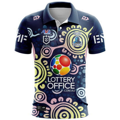 Gold Coast Titans 2026 Indigenous Polo Shirt