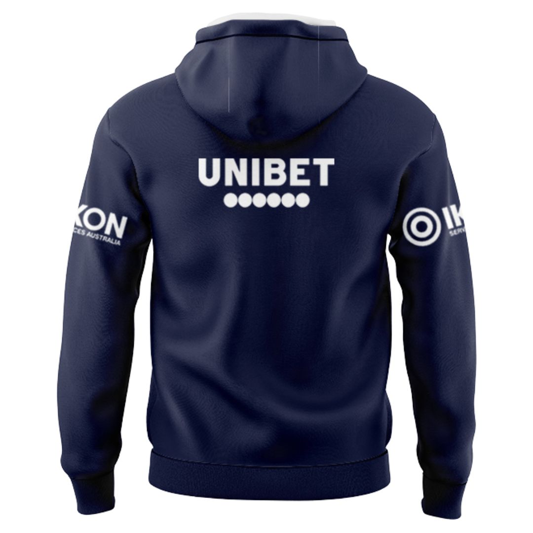 Sydney Roosters 2025 Navy Blue Training Hoodie with Zipper