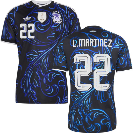 Argentina 2026 World Cup L.Martinez #22 Away Jersey