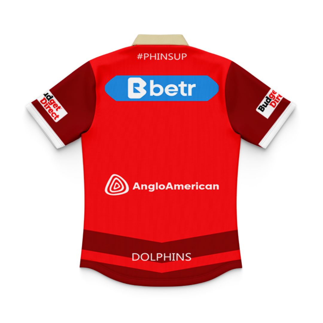 Redcliffe Dolphins 2025 Kids Home Polo Shirt