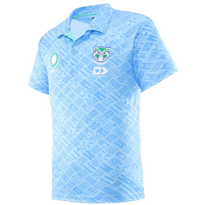 New Zealand Warriors Blue Pasifika Polo Shirt