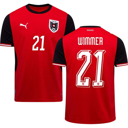 Austria 2026 World Cup Wimmer #21 Home Jersey Shirt