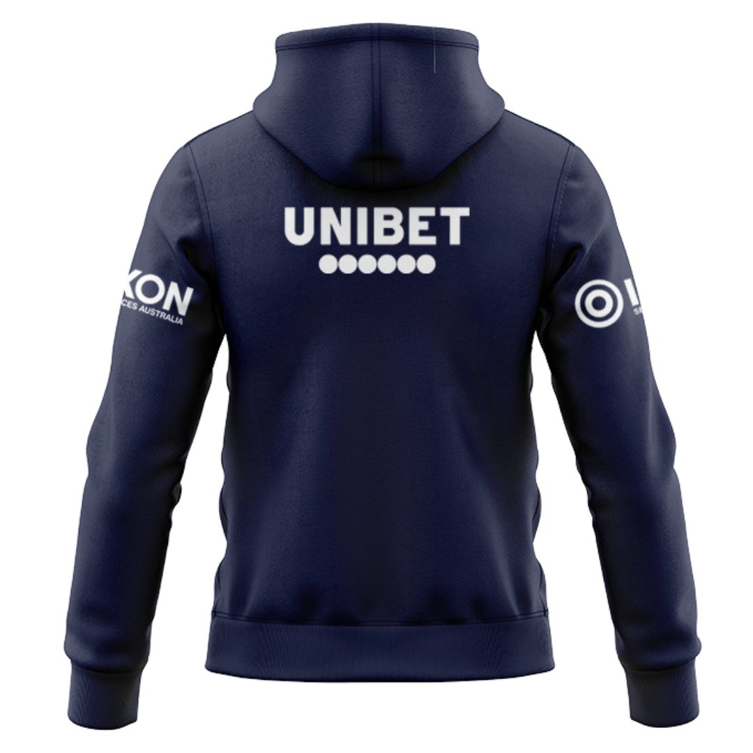 Sydney Roosters 2025 Navy Blue Training Hoodie with Zipper