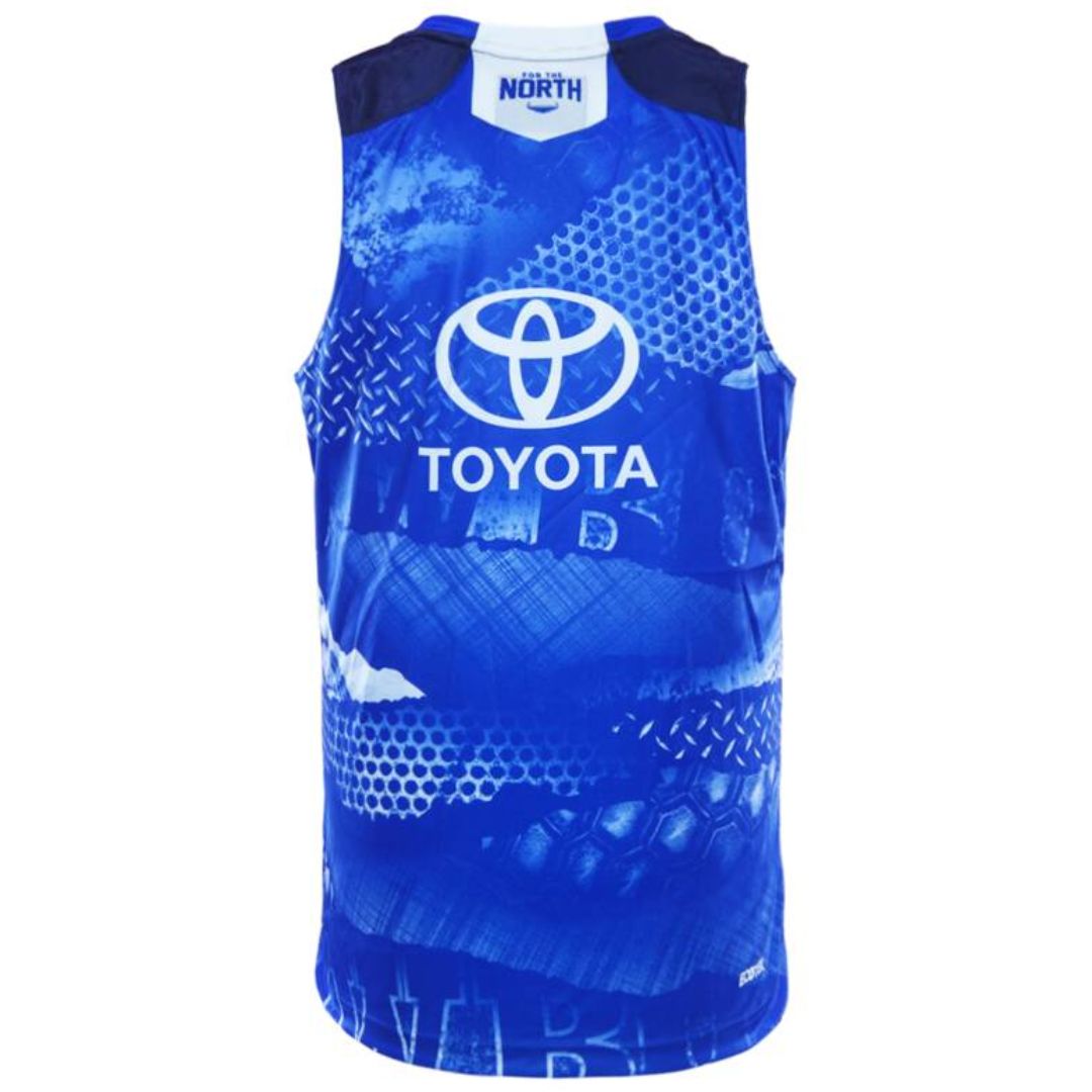 North Queensland Cowboys 2026 Blue Training Singlet