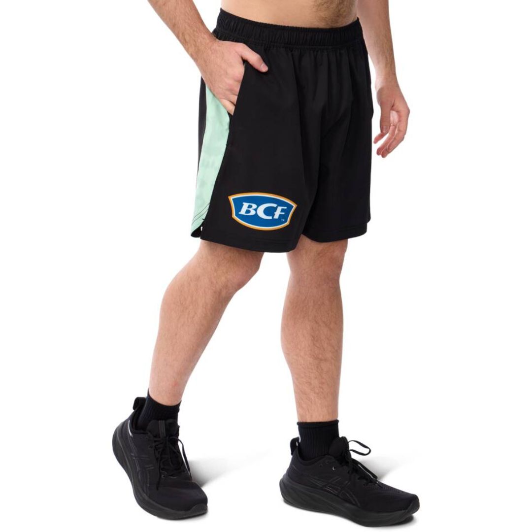 Brisbane Broncos 2025 Black Training Gym Shorts