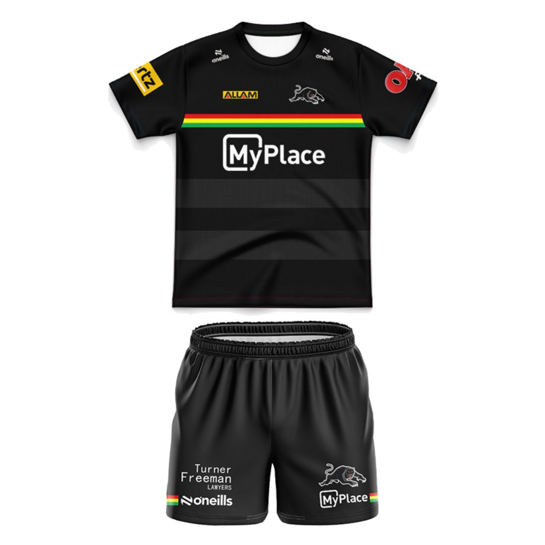 Penrith Panthers 2025 Kids Training Jersey and Shorts Kit
