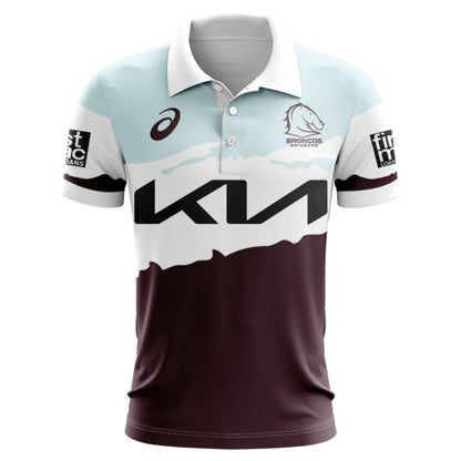 Brisbane Broncos 2024 Captains Run Polo Shirt