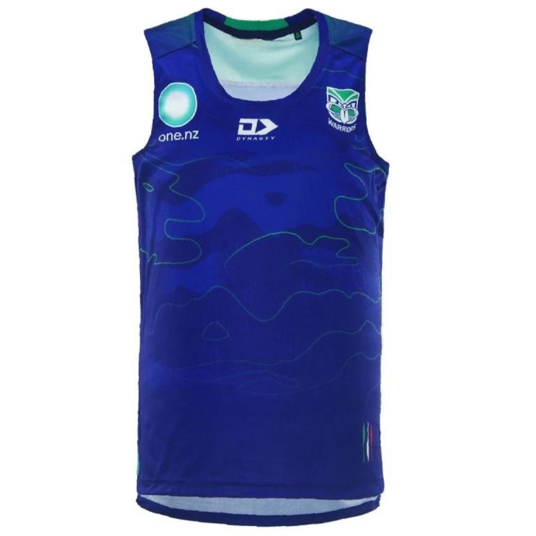 New Zealand Warriors 2024 Blue Training Singlet
