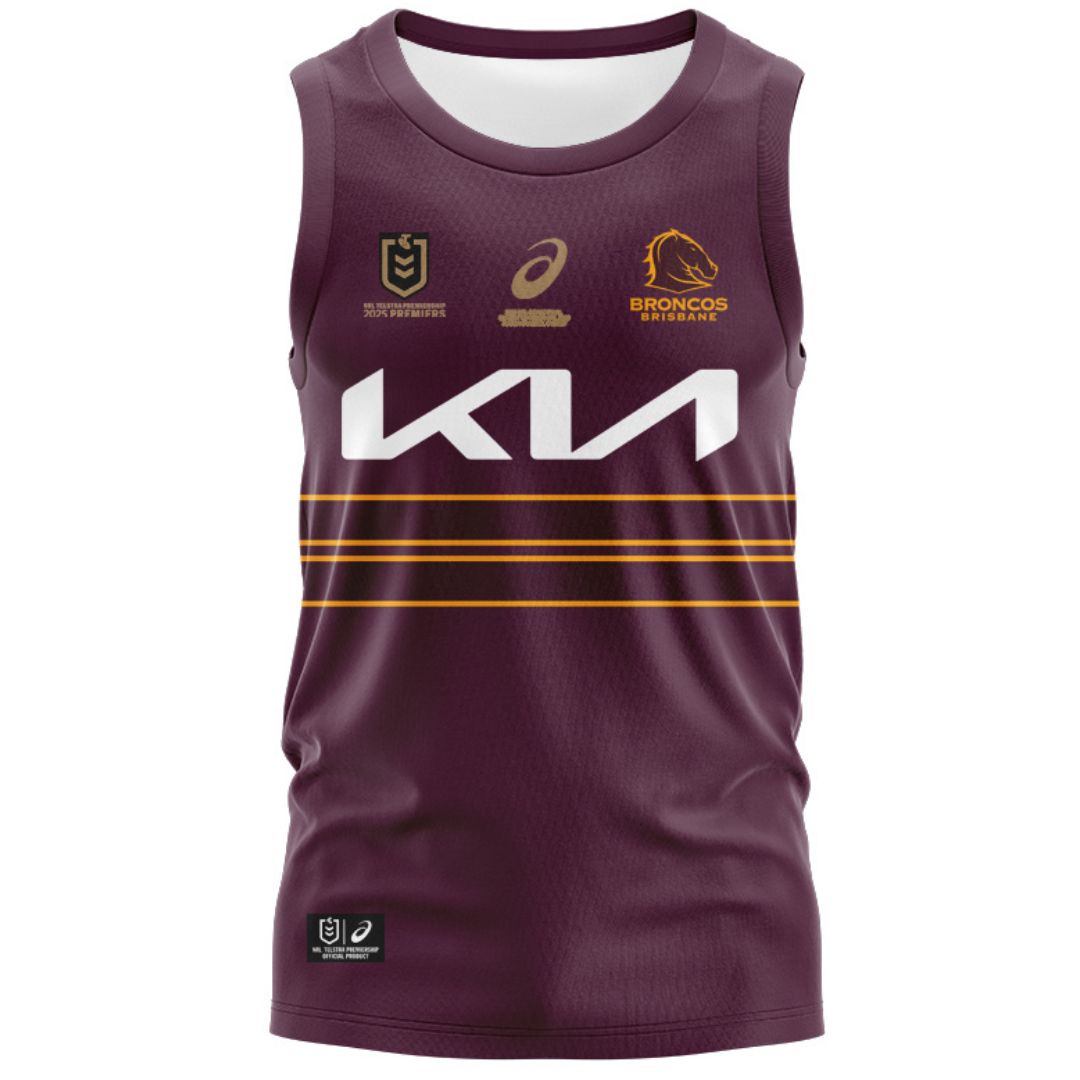 Brisbane Broncos 2025 Premiers Home Singlet