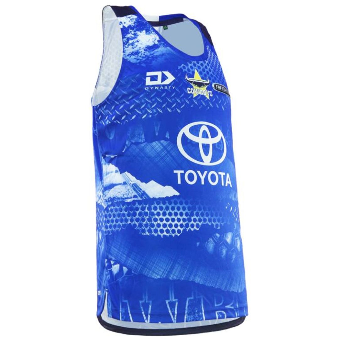 North Queensland Cowboys 2026 Blue Training Singlet