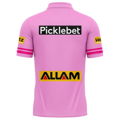 Penrith Panthers 2026 Pink Training Polo Shirt