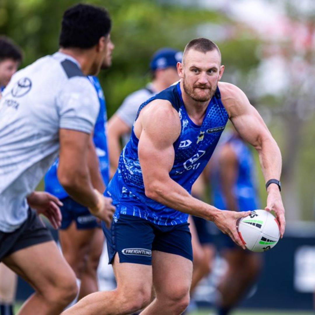 North Queensland Cowboys 2026 Blue Training Singlet