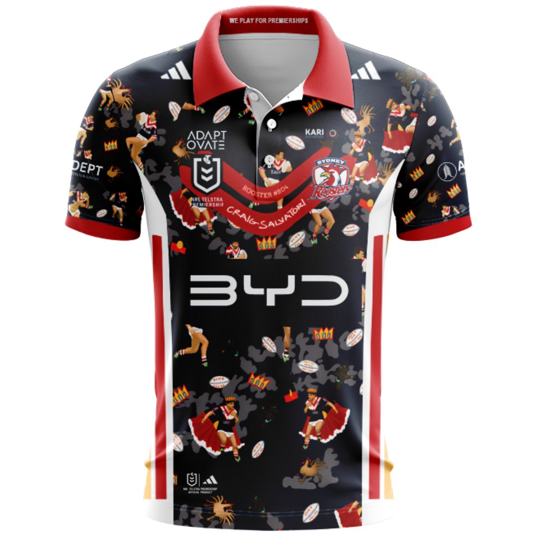 Sydney Roosters 2026 Indigenous Polo Shirt