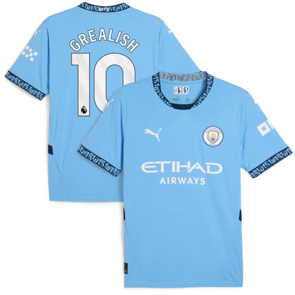 Manchester City 2024/25 Grealish #10 Home Jersey Shirt