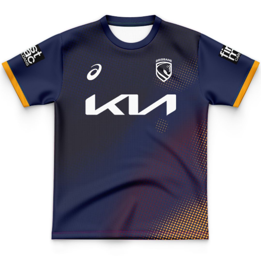 Brisbane Broncos 2026 Kids Navy Blue Training Jersey