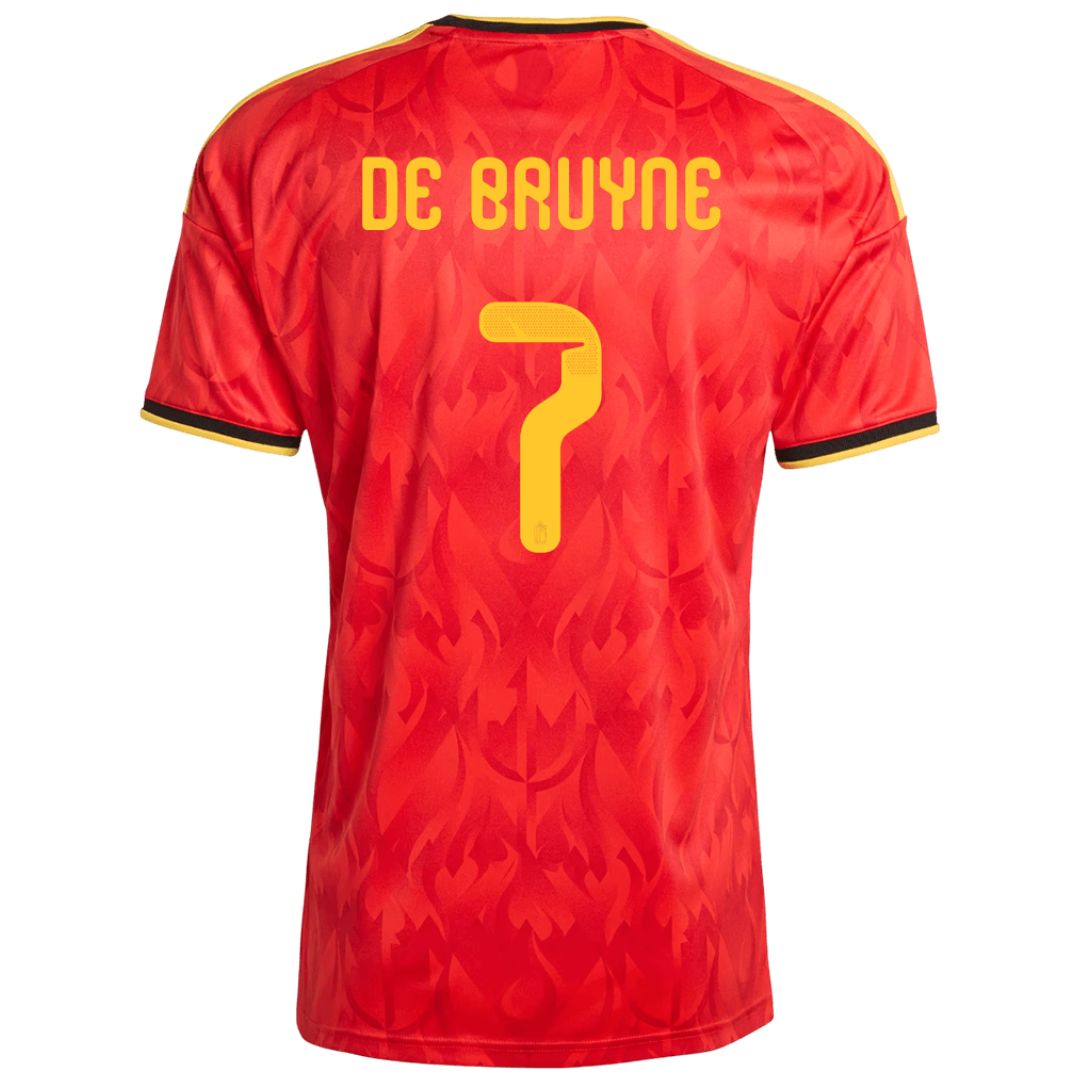 Belgium 2026 World Cup De Bruyne # 7 Home Jersey Shirt