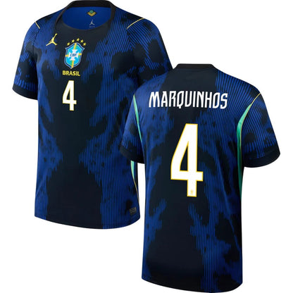Brazil 2026 World Cup Marquinhoz #4 Away Jersey Shirt