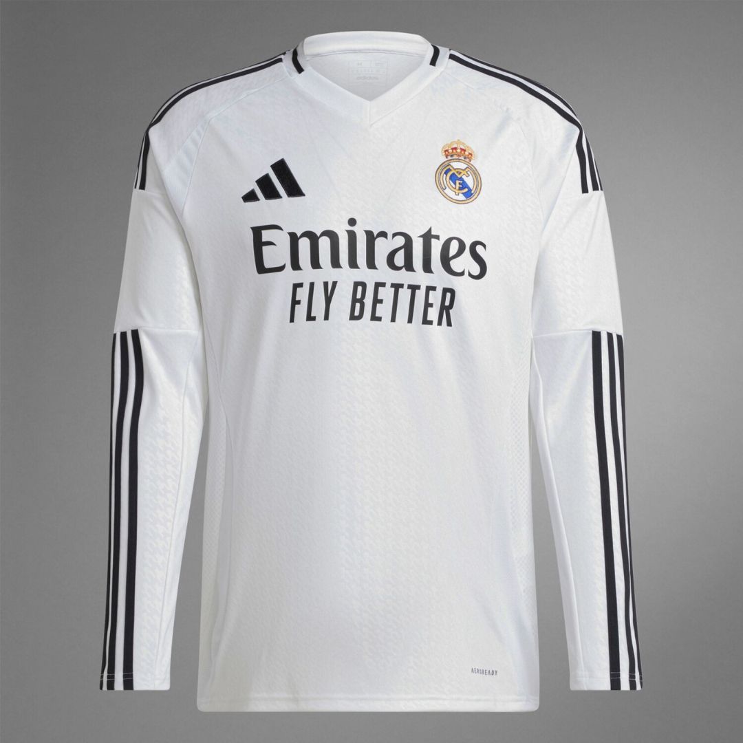Real Madrid 2024/25 Long Sleeve Home Jersey Shirt