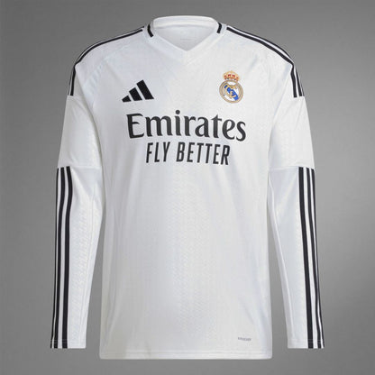 Real Madrid 2024/25 Long Sleeve Home Jersey Shirt