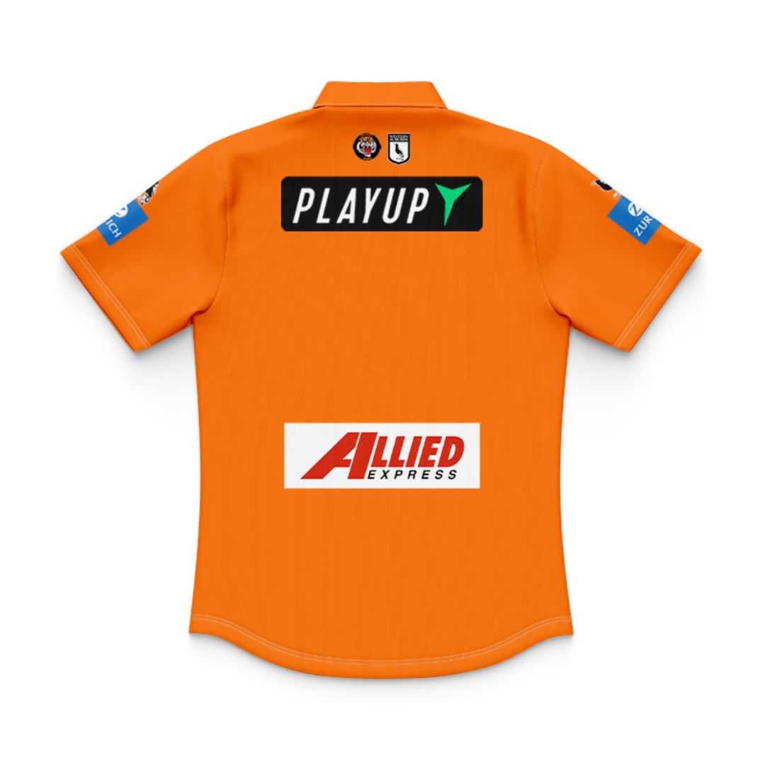 Wests Tigers 2025 Kids Away Polo Shirt and Shorts Kit