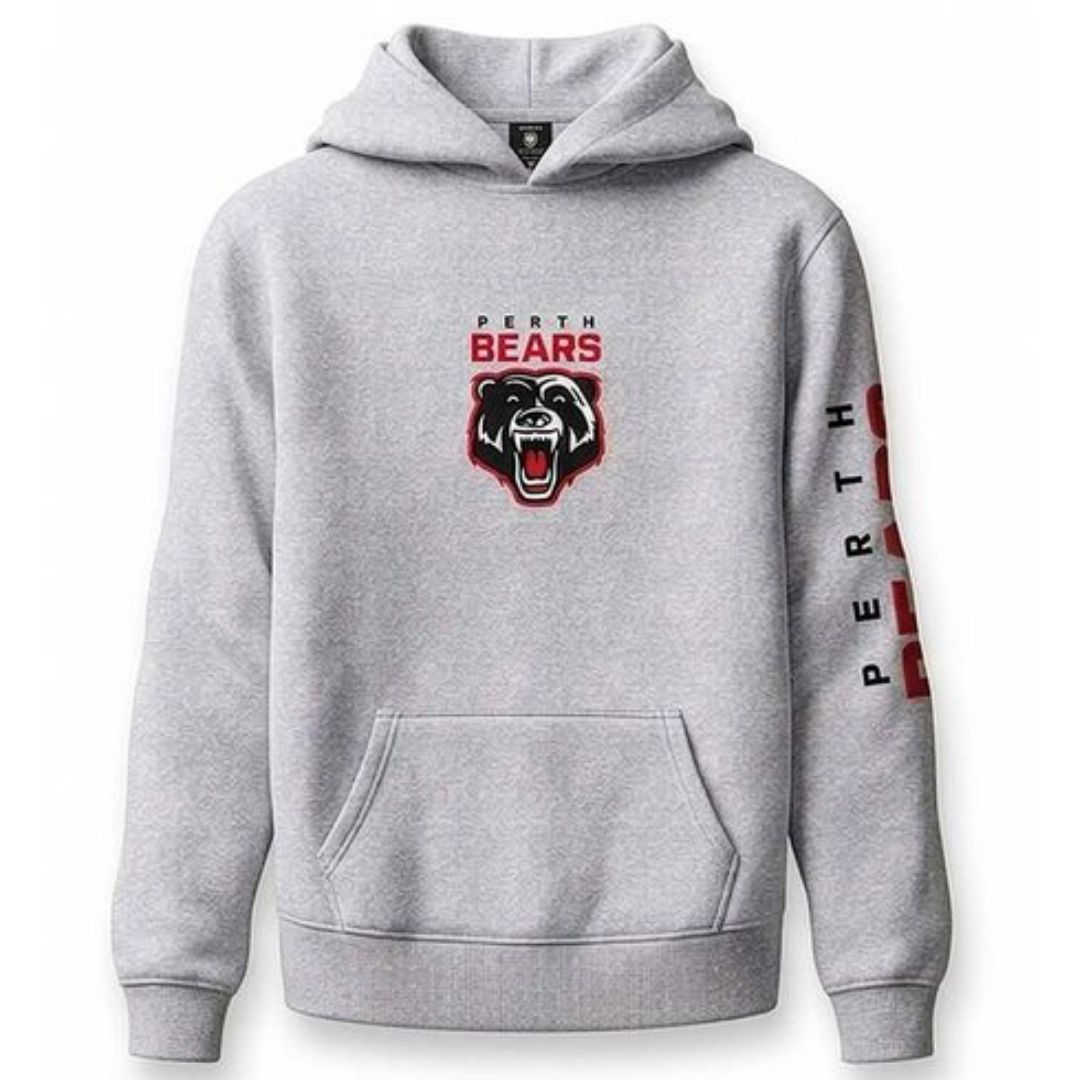 Perth Bears 2027 Grey Supporters' Hoodie (FREE SHIPPING)