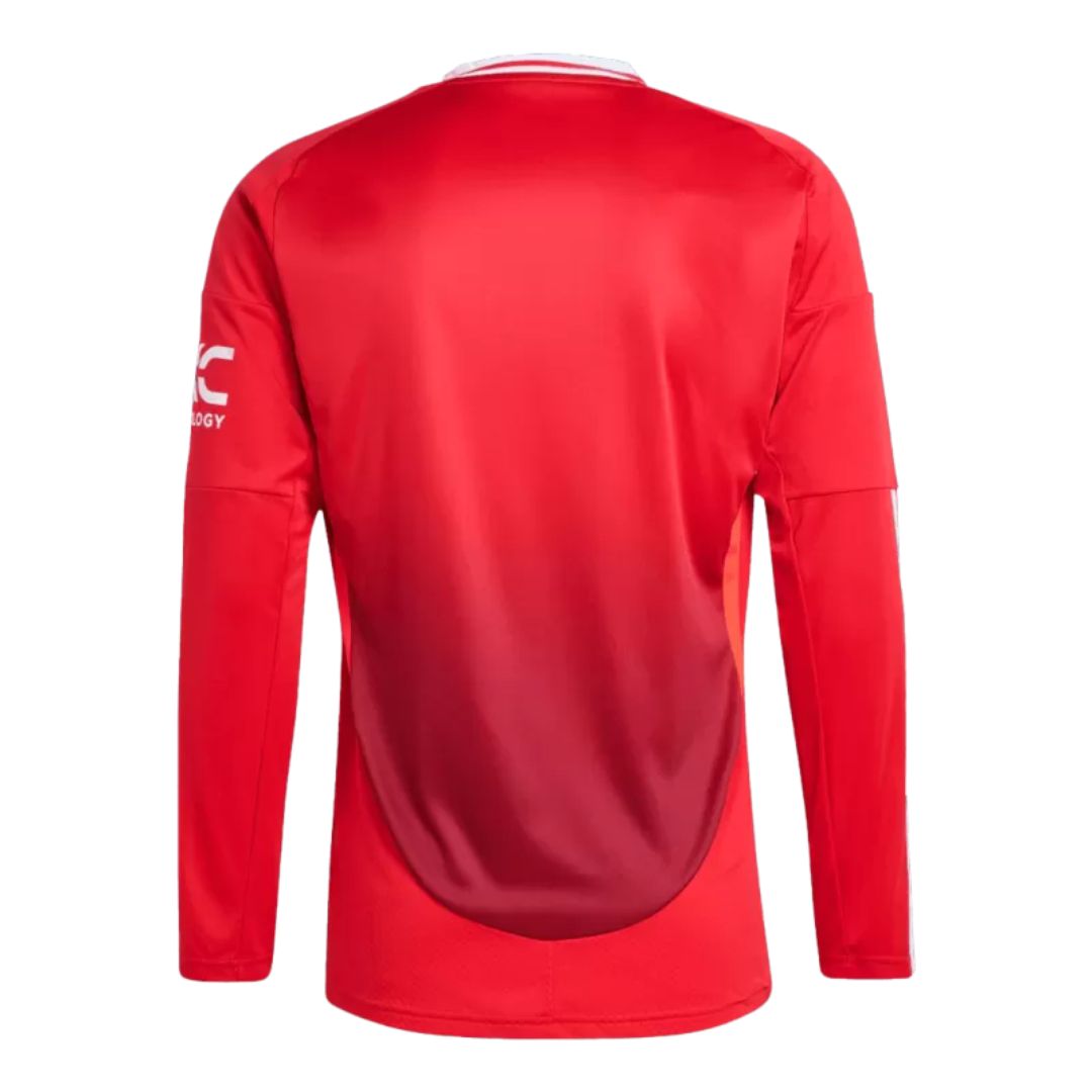 Manchester United 2024/25 Long Sleeve Home Jersey Shirt