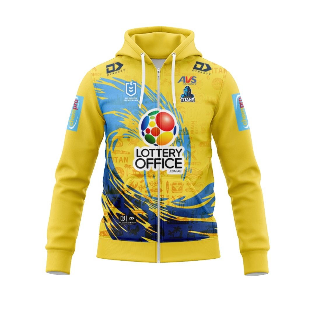 Gold Coast Titans 2024 City Hoodie with Zipper