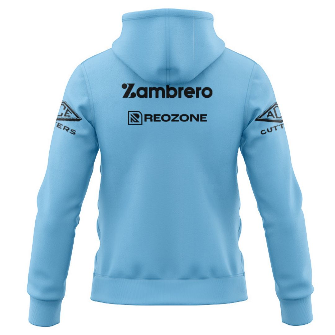 Cronulla Sutherland Sharks 2026 Sky Blue Training Hoodie with Zipper